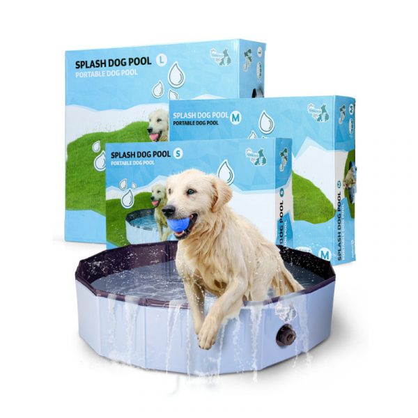CoolPets Hundepool Planschbecken für Hunde von Holland Animal Care mit Retriever in verschiedenen Groessen