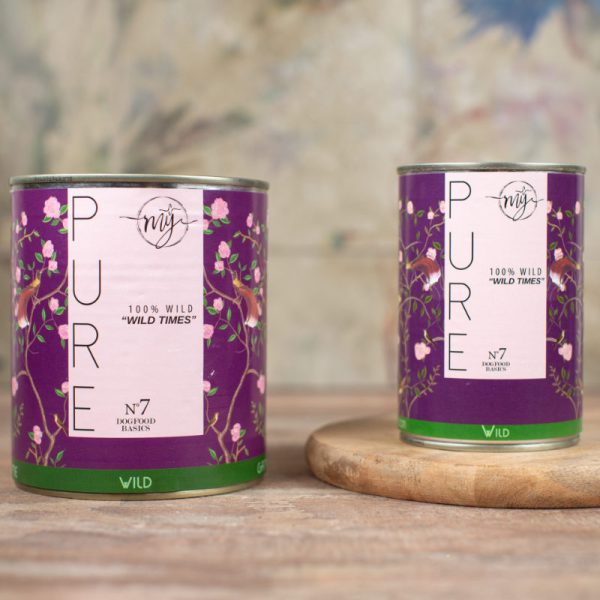Individuelle Ernährung mit dem Hundefutter Wild. Paul und Paulina Reinfleischdosen Wild Hundefutter. Gesundes Hunde Nassfutter Wild Pur 100%